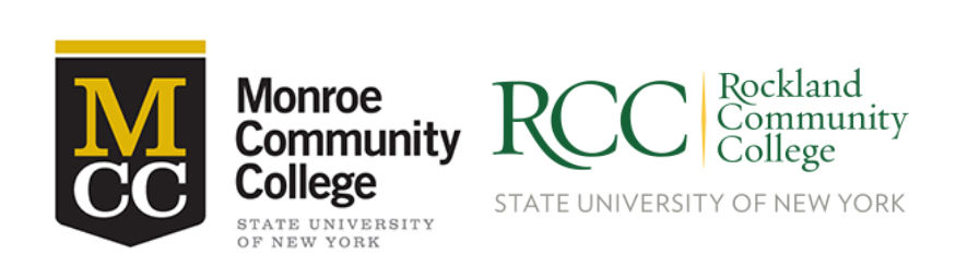 Monroe and Rockland Community College logos
