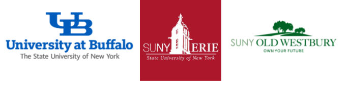 UB, SUNY Erie, SUNY Old Westbury logos