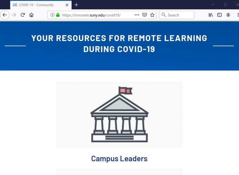 SUNY COVID 19 Site | SUNY OER Services